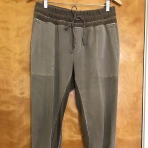 James Perse mixed media pant (jogger). Size 3. Color coyote.